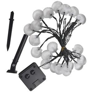 Solar powered shell string lights for outdoor garden decor with waterproof LED lighting