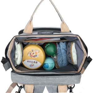 Large capacity multifunctional diaper backpack with compartments for baby essentials
