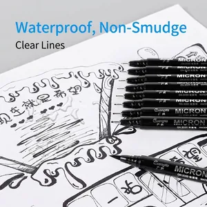 Waterproof drawing fineliners set for sketching and technical illustration by GuangNa