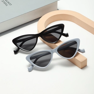 Women Retro Cat Eye Sunglasses Plastic Frame PC Lens UV400 Protection Triangle Trendy Fashion Eyewear Outdoor Travel