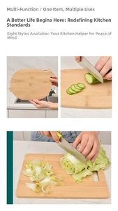 Macro view of a fish-shaped bamboo cutting board with a hole for versatile kitchen use