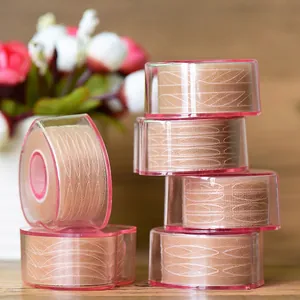 Invisible Lace Mesh Double Eyelid Tape Roll Flesh Color Matte Breathable Eyelid Stickers For Natural Eye Makeup Glue Required