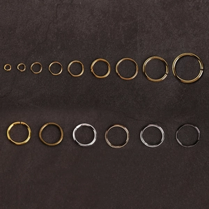 DIY metal jump rings for jewelry making in various sizes and multi-color finishes