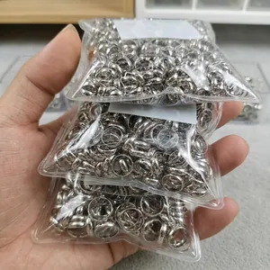 Bulk pack of polished 14k gold plated round ring beads for DIY jewelry making