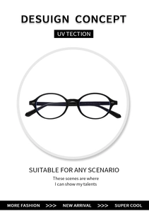Close-up of model YT7784 black oval glasses frames with 50-20-143 size engraving