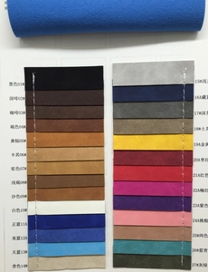 Microfiber suede makeup brush bag material color swatches with 27 vibrant matte shades