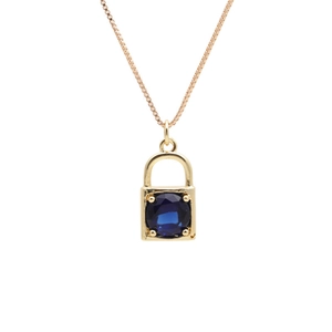 Copper Zircon Lock Key Pendant Necklace For Women Box Chain Fashion Jewelry Accessories Minimalist Style