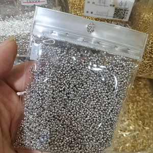 10000 stuks 2mm verzilverde knijpkralen voor het maken van DIY-sieraden in bulkverpakking
