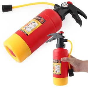 Pistolet à eau extincteur rouge pour enfants avec pompe jaune et jet à haute pression