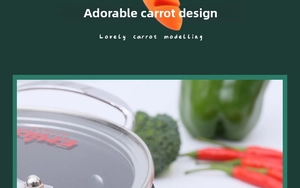 Silicone carrot shaped pot lid lifter for spill prevention in kitchen