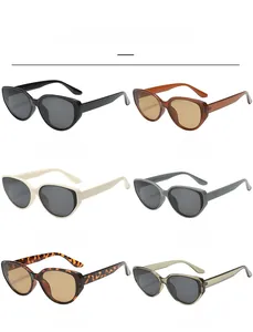Selection of six stylish cat eye sunglasses in various frame and lens color options