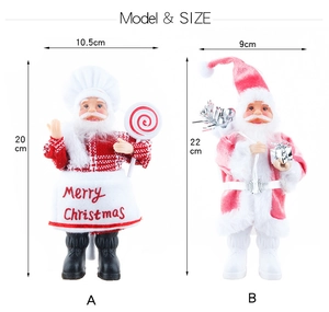 Comparaison détaillée des tailles du Père Noël chef et classique avec dimensions