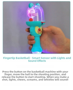 Mini-Basketball-Spiel für Kinder mit leuchtenden LED-Lichtern und Soundeffekten