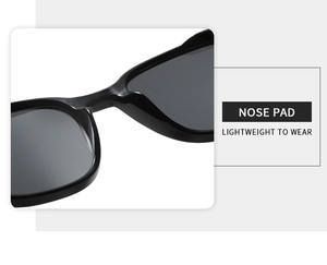 Détail des plaquettes de nez intégrées pour un port léger et confortable des lunettes