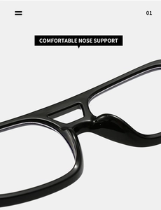 Macro view of the integrated nose pads for comfortable support on black sunglasses