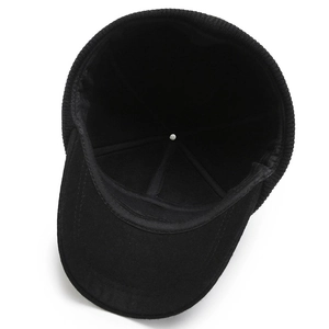 Winter wool newsboy cap for elderly men with ear protection and thermal lining