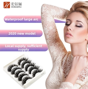 Détail des faux cils 3D-52 en fibres synthétiques avec volume courbé et effet imperméable