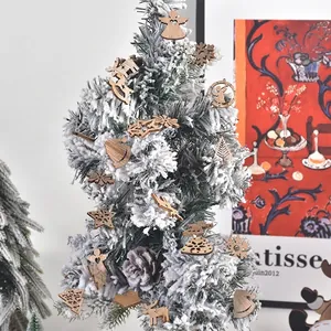 Kit de décorations de Noël en bois DIY avec rennes, étoiles et flocons de neige suspendus