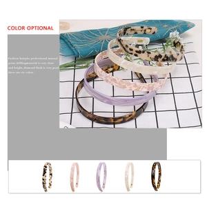French minimalist tortoise shell acetate headband set in various marble patterns