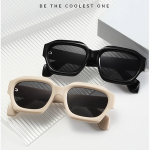 Geometric Square Sunglasses Thick Plastic Frame PC Lens UV400 Protection Trendy Streetwear Fashion Travel Unisex