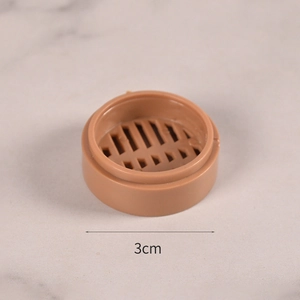 Detailed view of 3cm miniature steamer model for dollhouse DIY kitchen food play accessories