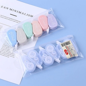 Mini Correction Tape Morandi Macaron Colors Portable Plastic Eraser For Student School Office Stationery Supplies