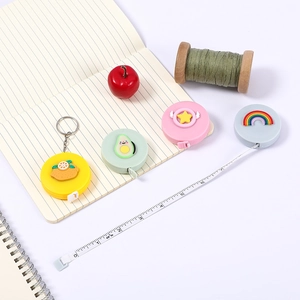 Set of 4 cute cartoon retractable measuring tapes for body and sewing with 60 inch scale