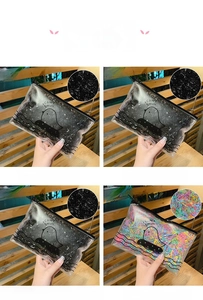 Detail of high-elastic disposable hair ties in various pack sizes and color options