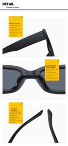 Detail view of reinforced hinges, anti-allergy nose pads and ergonomic temples