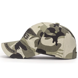 Camouflage-Baseballkappe mit Navy SEAL Stickerei und taktischem militärischem Stil-Design