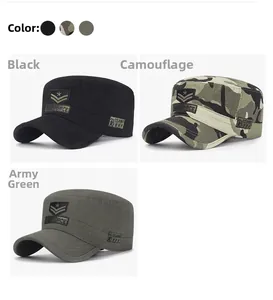 Detailed embroidery of Air Force patch and star on durable canvas cadet army caps