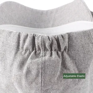 Atmungsaktive Schirmmütze aus Leinen mit verstellbarem Gummizug für Herren und Damen