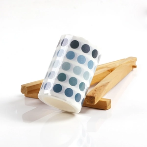 60mm gradient blue dot pattern washi tape roll for DIY scrapbooking decoration
