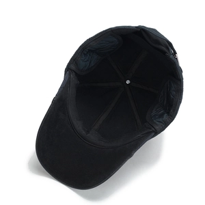 Men's winter baseball cap with thick fleece lining and foldable ear flaps for warmth