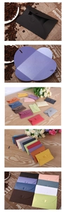Detailed view of colorful cardstock gift envelopes featuring unique heart-shaped closures