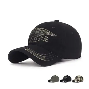 Taktische Camouflage Baumwolle Baseballkappe Outdoor Sonnenschutz Sport Hut Mit Verstellbarer Metallschnalle Für Herren Damen