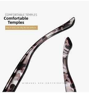 Detail of ergonomic tortoiseshell sunglasses temples with comfortable anti-slip design