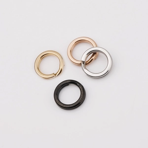 Stainless Steel Split Rings Mirror Polished Round Flat Key Rings DIY Jewelry Making Accessories Jewelry Findings Connectors