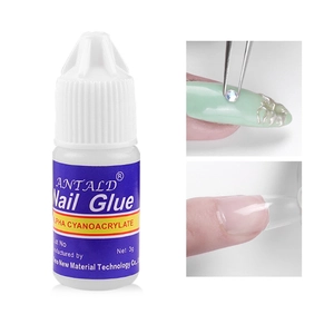Professional Nail Glue Strong Adhesive For Press On Nails Rhinestones Art Decoration Fast Drying Alpha Cyanoacrylate