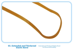 Close-up of thick high-elasticity rubber slingshot bands for outdoor flying toys