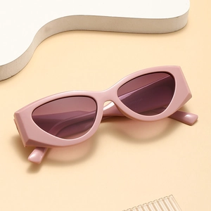 Lunettes De Soleil Oeil De Chat Rétro Monture Épaisse Protection UV400 Plastique Lentille PC Y2K Hip Hop Street Mode