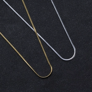 Sleek 2mm stainless steel snake chain necklaces in gold and silver finish