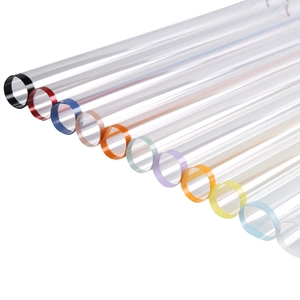 Waterproof clear OPP flower wrapping paper with colorful borders in multiple vibrant shades
