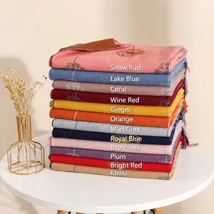 Châles et écharpes d'hiver épais en 12 couleurs variées pour la chaleur féminine