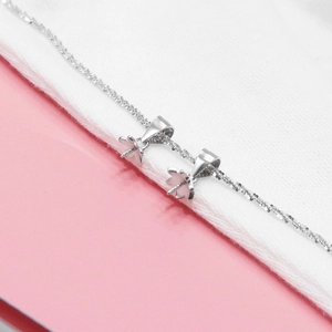 Pair of S925 sterling silver pearl pendant settings for DIY jewelry making