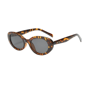 Retro-Sonnenbrille mit Leopardenmuster und Sternendetails an den Bügeln