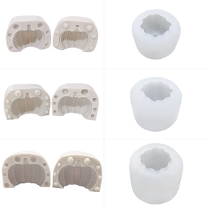 Stampo in silicone zucca 3D Halloween per candele, saponi e decorazioni fondant