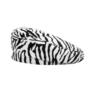 Béret motif zèbre pour femme en fausse fourrure douce pour la chaleur et le style 2025