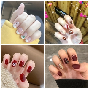 Christmas Nail Stickers Self Adhesive Waterproof Santa Claus Reindeer Snowflake Patterns Festive Holiday Nail Art Decorations For Women Girls