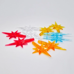 Colorful star-shaped LED light bulbs for ceramic Christmas tree decoration accessories